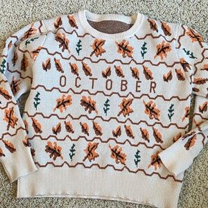 NEW The October Fall Leaf Sweater!